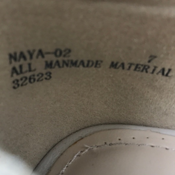 Vintage Bamboo Nude Rose Gold Peep Toe Wedge Heel - Picture 8 of 8